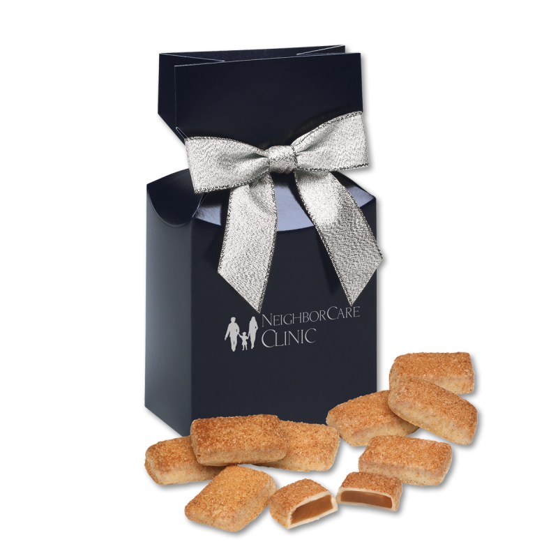 Navy Blue Gift Box w/Cinnamon Churro Toffee 1 Navy Blue Gift Box w/Cinnamon Churro Toffee 1