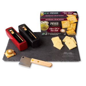 Genuine Slate Serving Plate w/Shelf-Stable Wisconsin Cheese 1 Genuine Slate Serving Plate w/Shelf-Stable Wisconsin Cheese 1