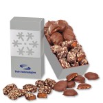 Toffee & Pecan Clusters in Snowflake Gift Box 1 Toffee & Pecan Clusters in Snowflake Gift Box 1