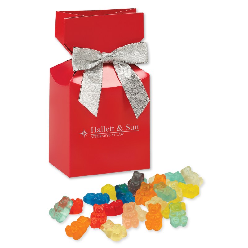 Gummi Bears in Red Premium Delights Gift Box 1 Gummi Bears in Red Premium Delights Gift Box 1
