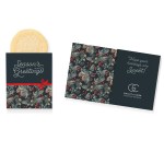 One Color Foil-Stamped Stock Pine Boughs & Berries Design Mini Sweeter Card with Single Sugar Cookie 1 One Color Foil-Stamped Stock Pine Boughs & Berries Design Mini Sweeter Card with Single Sugar Cookie 1