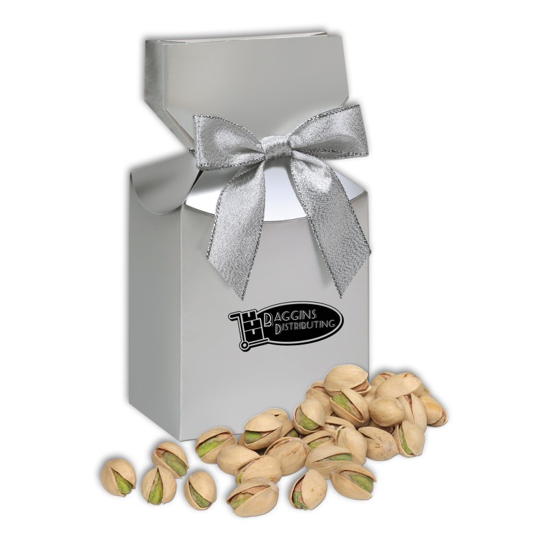 Silver Premium Delights Gift Box w/California Pistachios 1 Silver Premium Delights Gift Box w/California Pistachios 1