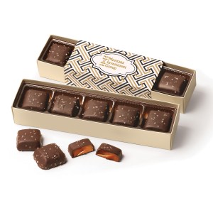 Chocolate Sea Salt Caramels Flight w/Zigzag Wrap 1 Chocolate Sea Salt Caramels Flight w/Zigzag Wrap 1
