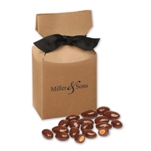 Kraft Gift Box w/Chocolate Covered Almonds 1 Kraft Gift Box w/Chocolate Covered Almonds 1