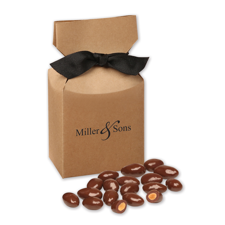 Kraft Gift Box w/Chocolate Covered Almonds 1 Kraft Gift Box w/Chocolate Covered Almonds 1