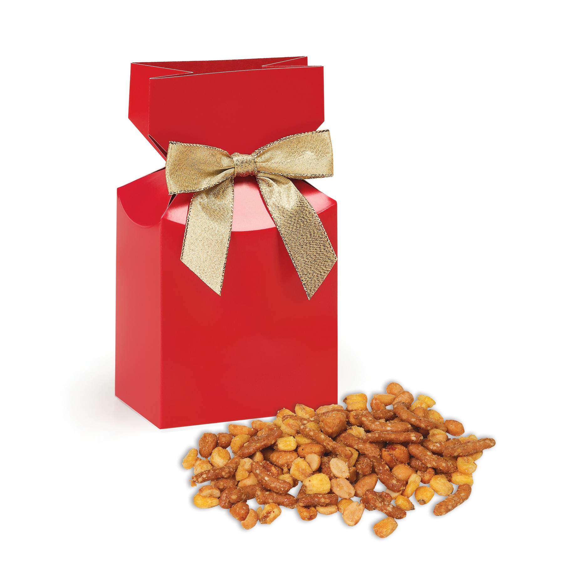 Red Premium Delights Gift Box w/Sweet & Salty Mix 1