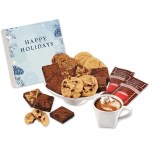 Gourmet Cookie & Brownie Gift Box with Happy Holidays Sleeve 2 Gourmet Cookie & Brownie Gift Box with Happy Holidays Sleeve 2