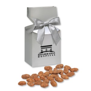 Maple Bourbon Toffee Almonds in Silver Premium Delights Gift Box 1 Maple Bourbon Toffee Almonds in Silver Premium Delights Gift Box 1