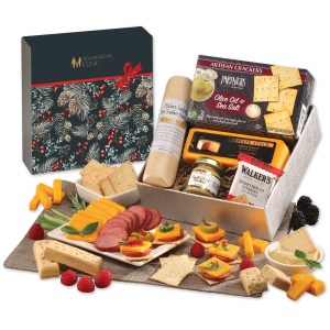 Snack Lover%27s Gift Box with Pine Boughs & Berries Sleeve 1 Snack Lover%27s Gift Box with Pine Boughs & Berries Sleeve 1