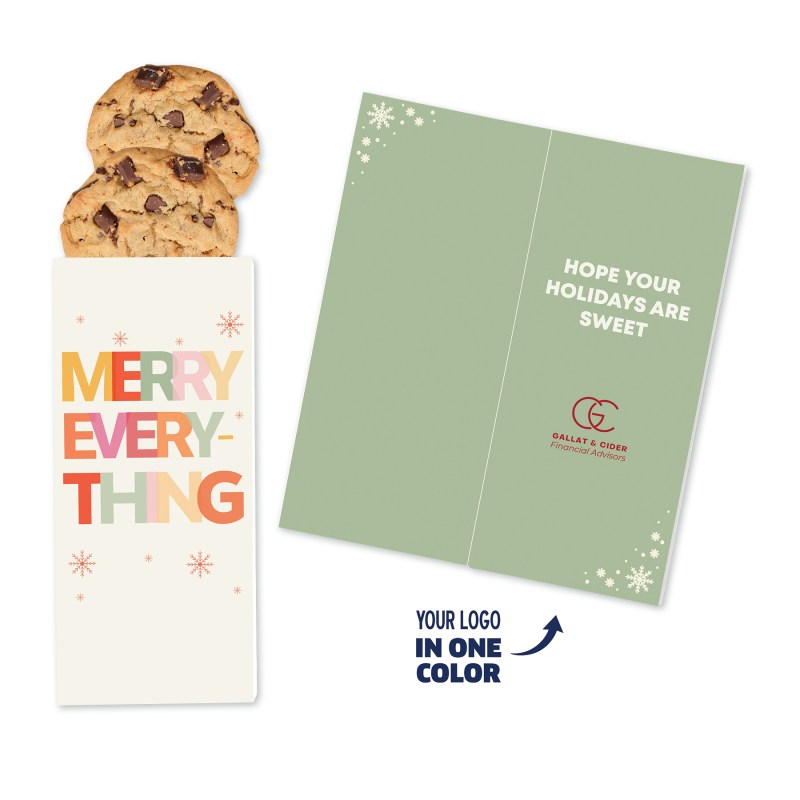 One Color Foil-Stamped Stock Holiday Sentiment Sweeter Cards with Chocolate Chip Cookies 1 One Color Foil-Stamped Stock Holiday Sentiment Sweeter Cards with Chocolate Chip Cookies 1