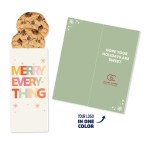 One Color Foil-Stamped Stock Holiday Sentiment Sweeter Cards with Chocolate Chip Cookies 1 One Color Foil-Stamped Stock Holiday Sentiment Sweeter Cards with Chocolate Chip Cookies 1
