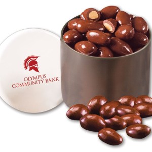 Designer Tin w/Chocolate Covered Almonds 1 Designer Tin w/Chocolate Covered Almonds 1