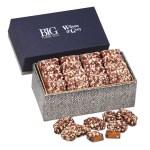 Navy & Silver Gift Box w/English Butter Toffee 1 Navy & Silver Gift Box w/English Butter Toffee 1