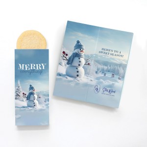 One Color Foil-Stamped Stock Snowman Sweeter Cards with Sugar Cookies 1 One Color Foil-Stamped Stock Snowman Sweeter Cards with Sugar Cookies 1