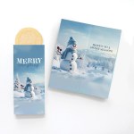 One Color Foil-Stamped Stock Snowman Sweeter Cards with Sugar Cookies 2 One Color Foil-Stamped Stock Snowman Sweeter Cards with Sugar Cookies 2