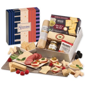 Snack Lover's Gift Box with Stripes & Splatter Sleeve 1 Snack Lover's Gift Box with Stripes & Splatter Sleeve 1