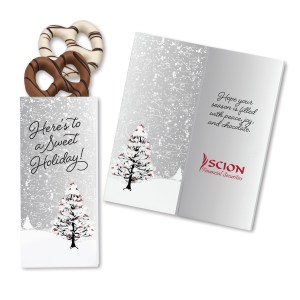 One Color Foil-Stamped Stock Cardinals Sweeter Cards with Chocolate Dipped Pretzels 1 One Color Foil-Stamped Stock Cardinals Sweeter Cards with Chocolate Dipped Pretzels 1
