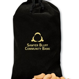 Black Velour Gift Bag w/Extra Fancy Cashews 1 Black Velour Gift Bag w/Extra Fancy Cashews 1