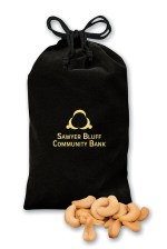 Black Velour Gift Bag w/Extra Fancy Cashews 1 Black Velour Gift Bag w/Extra Fancy Cashews 1