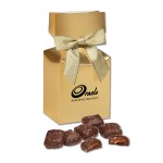 Gold Gift Box w/Chocolate Sea Salt Caramels 1 Gold Gift Box w/Chocolate Sea Salt Caramels 1