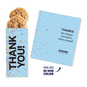 One Color Foil-Stamped Stock Gratitude Sweeter Cards with Oatmeal Raisin Cookies 1 One Color Foil-Stamped Stock Gratitude Sweeter Cards with Oatmeal Raisin Cookies 1