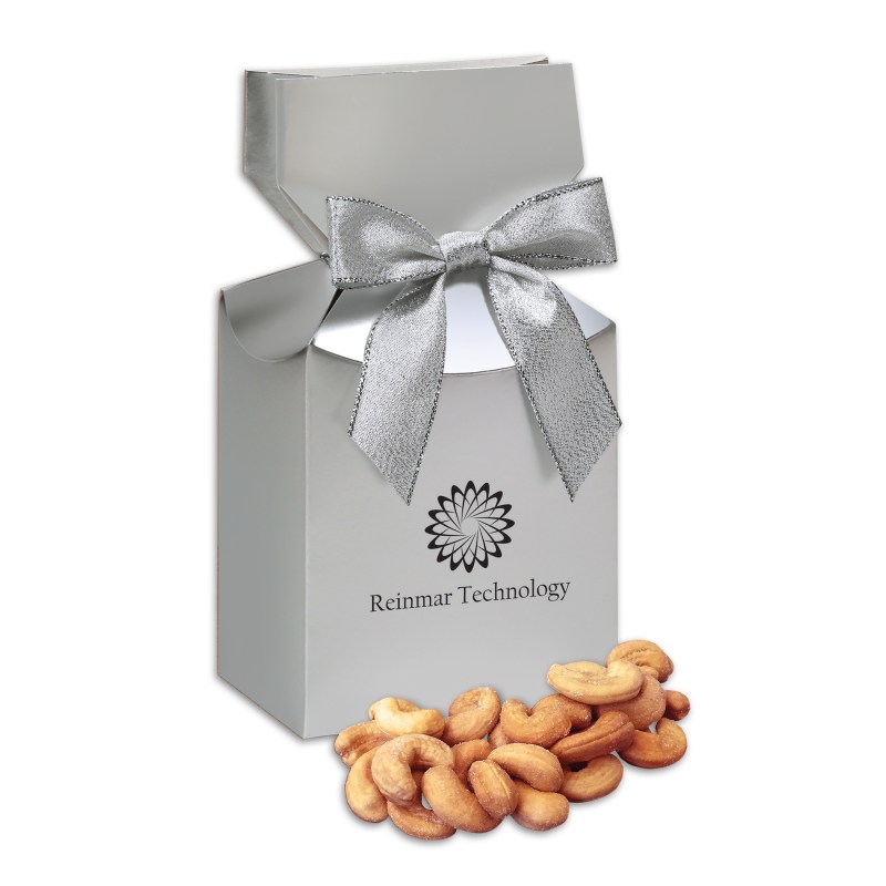 Silver Premium Delights Gift Box w/Extra Fancy Cashews 1 Silver Premium Delights Gift Box w/Extra Fancy Cashews 1