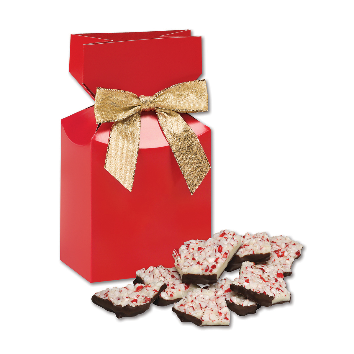 Red Premium Delights Gift Box w/Peppermint Bark 1