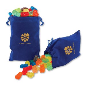 Gummi Bears in Blue Velour Gift Bag 1 Gummi Bears in Blue Velour Gift Bag 1