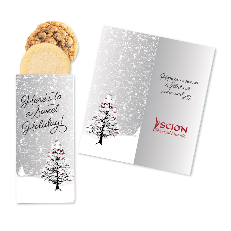 One Color Foil-Stamped Stock Cardinals Sweeter Cards with Homestyle Cookie Duo 1 One Color Foil-Stamped Stock Cardinals Sweeter Cards with Homestyle Cookie Duo 1