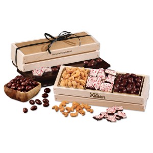 Wooden Crate w/Sweet & Crunchy Assortment 1 Wooden Crate w/Sweet & Crunchy Assortment 1