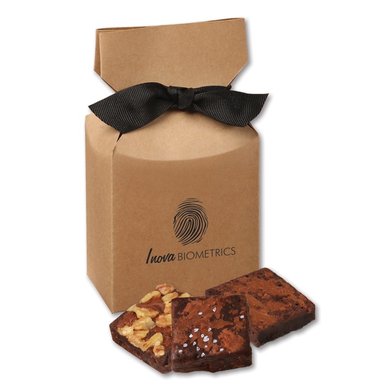 Gourmet Brownies in Kraft Premium Delights Gift Box 1 Gourmet Brownies in Kraft Premium Delights Gift Box 1