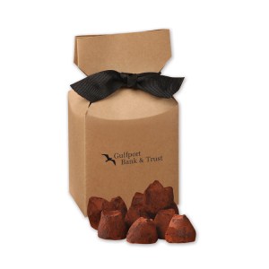 Kraft Gift Box w/Cocoa Dusted Truffles 1 Kraft Gift Box w/Cocoa Dusted Truffles 1