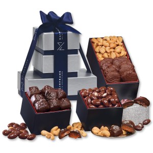 Tower of Sophistication Treats w/Caramel Pecan Clusters 1 Tower of Sophistication Treats w/Caramel Pecan Clusters 1