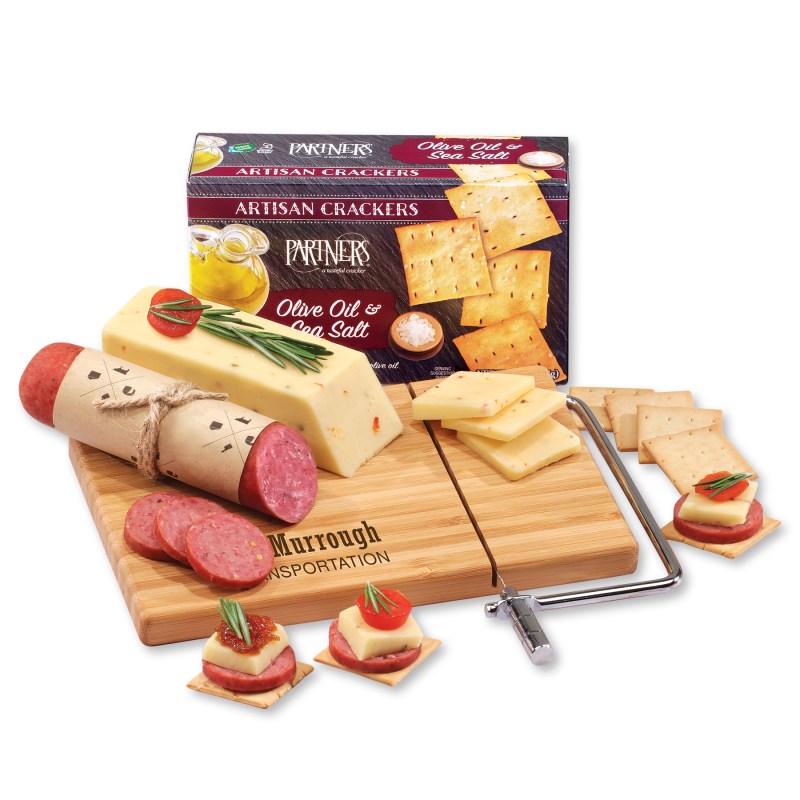 Shelf Stable Entertainer%27s Assortment Snack Board w/Slicer 1 Shelf Stable Entertainer%27s Assortment Snack Board w/Slicer 1