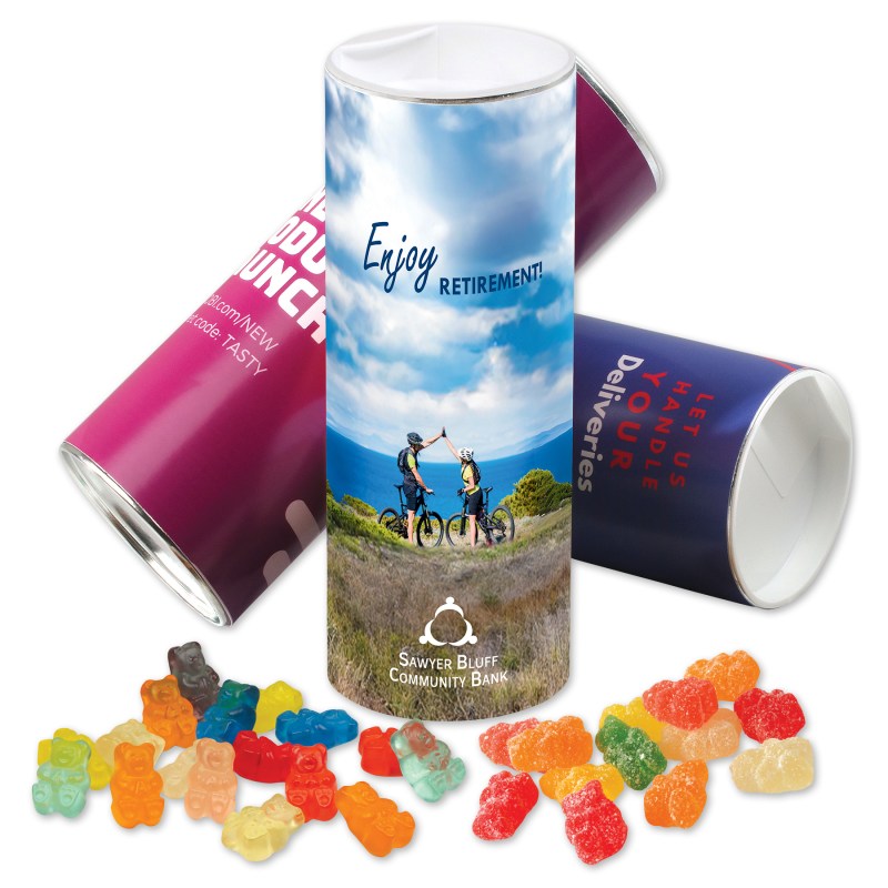 cylinder with Albanese Gummi Bears & Sour Gummi Bears 1 cylinder with Albanese Gummi Bears & Sour Gummi Bears 1