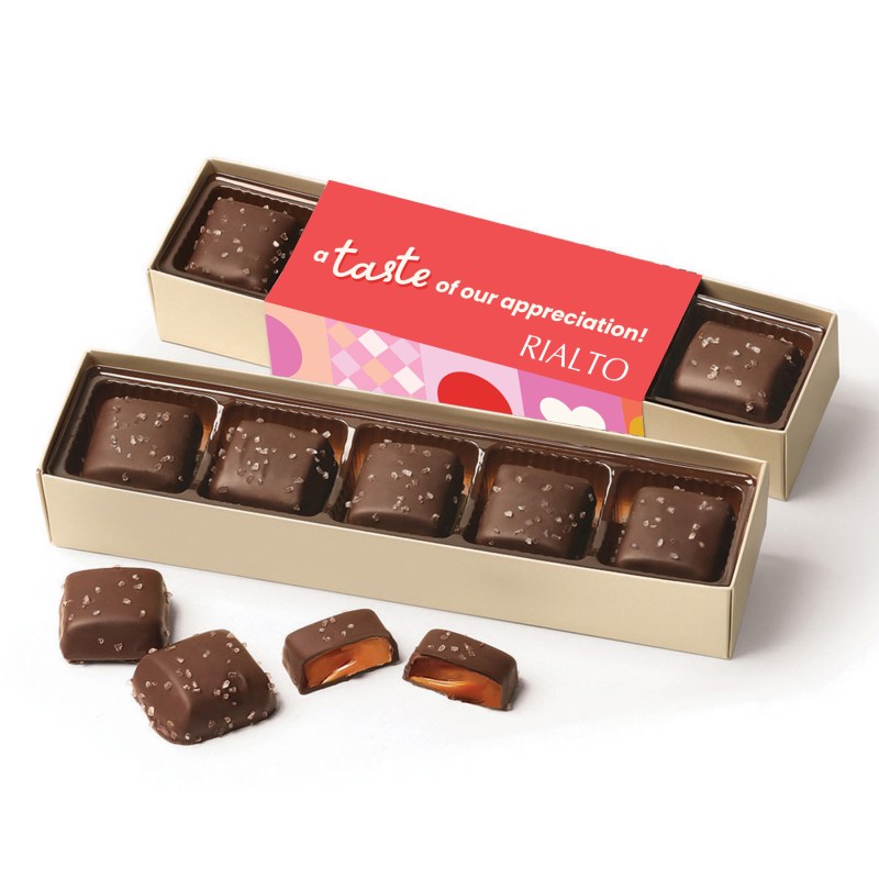 Chocolate Sea Salt Caramels Flight w/Full-Color Wrap 1 Chocolate Sea Salt Caramels Flight w/Full-Color Wrap 1