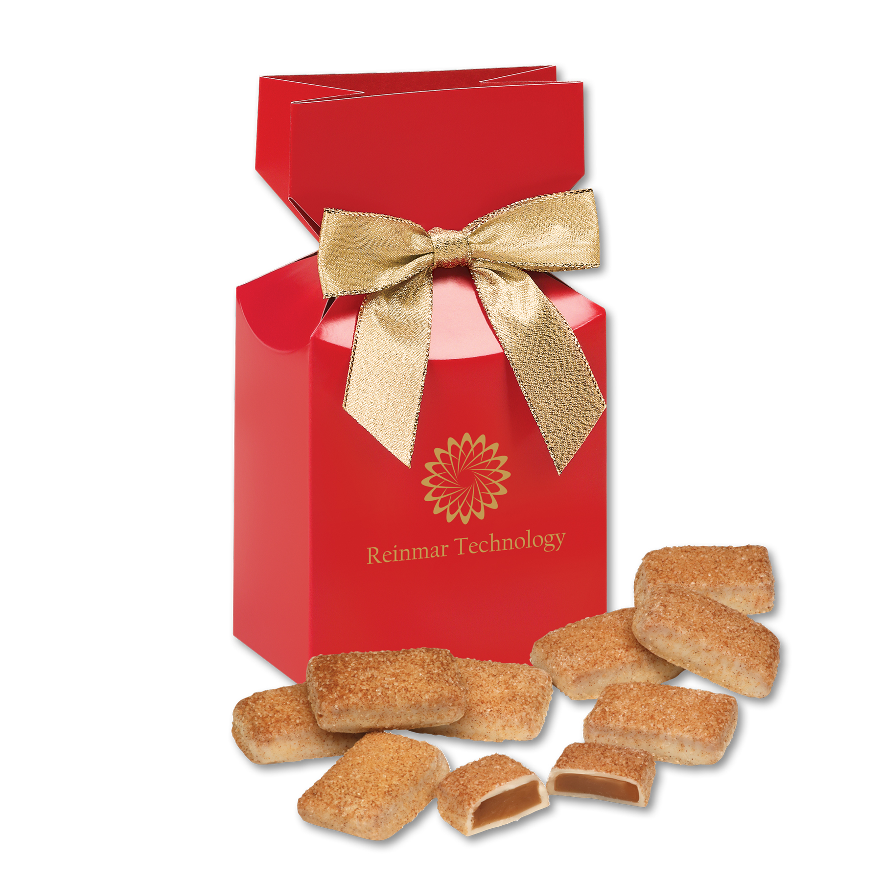 Red Premium Delights Gift Box w/Cinnamon Churro Toffee 1