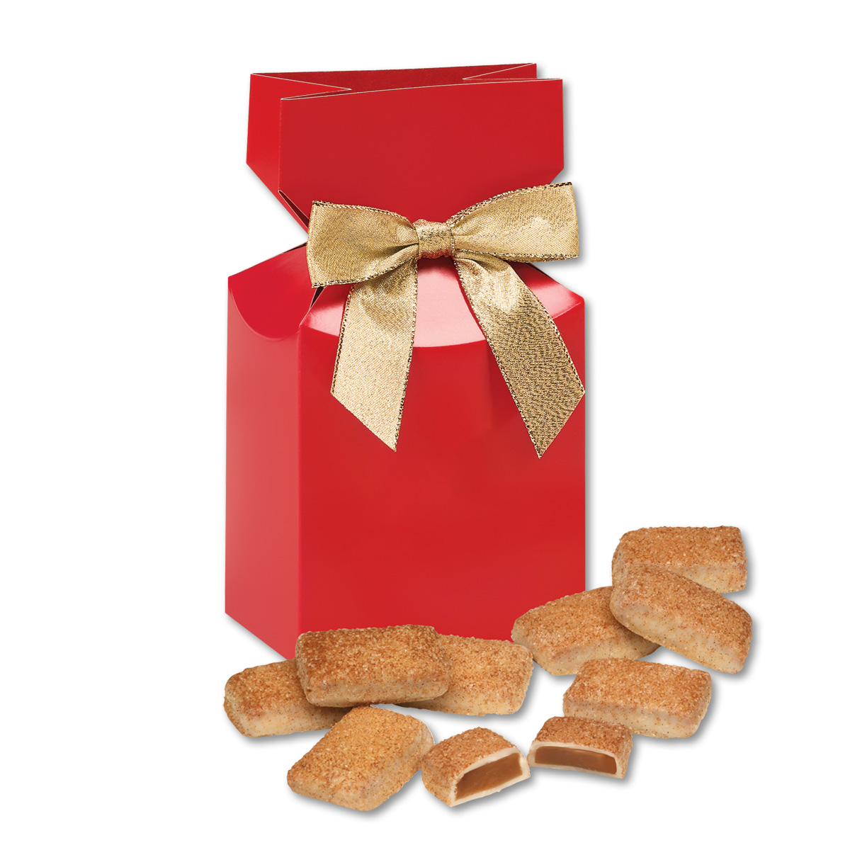 Red Premium Delights Gift Box w/Cinnamon Churro Toffee 1