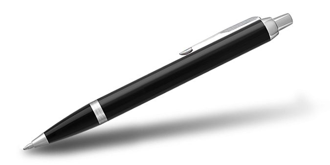 Parker® IM Retractable Ballpoint Pen (Black Lacquer CT) 2 Parker® IM Retractable Ballpoint Pen (Black Lacquer CT) 2