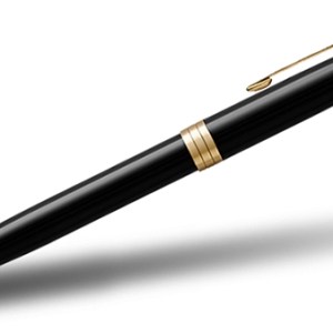 Parker® Sonnet Ballpoint Pen (Black Lacquer GT) 1 Parker® Sonnet Ballpoint Pen (Black Lacquer GT) 1