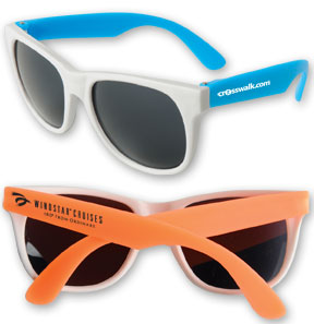 Neon Sunglasses w/White Frame 1
