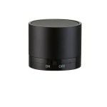 Aluminum Round Bluetooth Speaker - Metallic Black Aluminum Round Bluetooth Speaker - Metallic Black