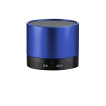 Aluminum Round Bluetooth Speaker - Metallic Blue Aluminum Round Bluetooth Speaker - Metallic Blue