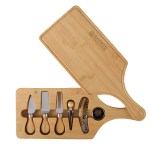 7 Piece Bamboo Wine & Cheese Cutting Board Set 1 7 Piece Bamboo Wine & Cheese Cutting Board Set 1