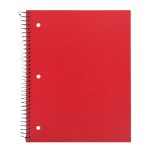 5 Subject Spiral Notebook - Red 5 Subject Spiral Notebook - Red