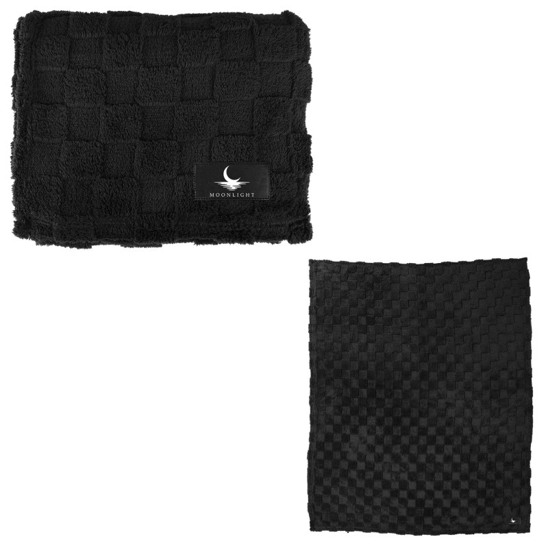 rPET Checkered Sherpa Fleece Blanket 1 rPET Checkered Sherpa Fleece Blanket 1