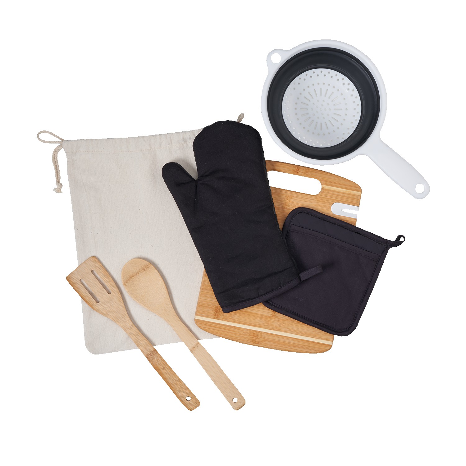 Deluxe Silicone & Bamboo Kitchen Kit 1