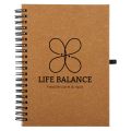 Bonded Leather Spiral Notebook W/FSC Recycled Paper (5" x 7") 1