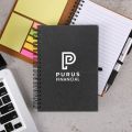 Bonded Leather Spiral Notebook W/FSC Recycled Paper (5" x 7") 1