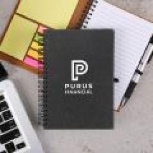 Bonded Leather Spiral Notebook W/FSC Recycled Paper (5" x 7") 1 Bonded Leather Spiral Notebook W/FSC Recycled Paper (5" x 7") 1